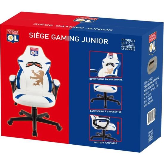 Subsonic Fauteuil Gamer Junior Olympique Lyonnais Licence Officielle Prix Pas Cher Cdiscount