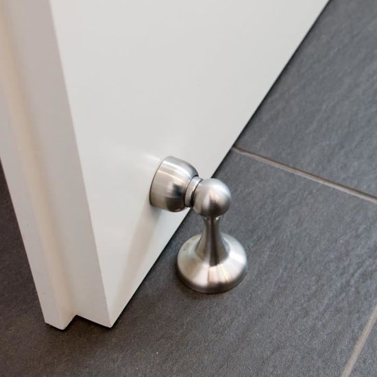 acier inoxydable avec butée en caoutchouc Butoir Butoir de porte Stoppwerk