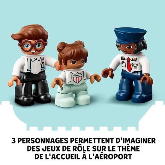 LEGO® 10961 DUPLO® Town Avion et aéroport Jouet Enfant 2 ans avec Figurine  de Pilote sur marjanemall aux meilleurs prix au Maroc