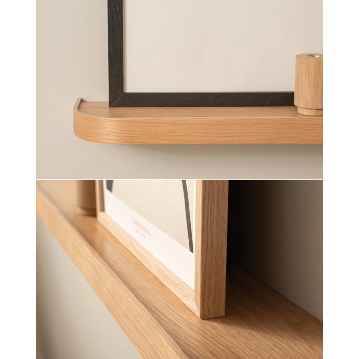 Lot D'Étagères Murales STENN Kazai.® – Métal & Bois Véritable Noyer – Étagères Flottantes Scandinaves – 15 Kg De Charge