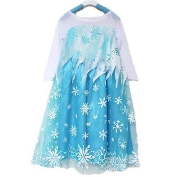 Robe Elsa Reine des Neiges + Accessoires - FINDPITAYA - Taille 2 à