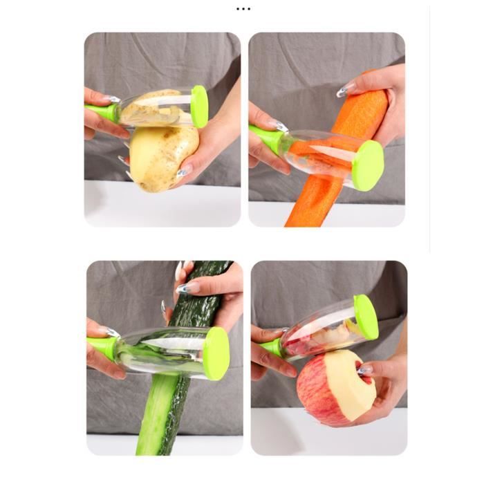 4 Pièces Éplucheur Inox Epluche Legume Éplucheur De Légumes Ustensiles