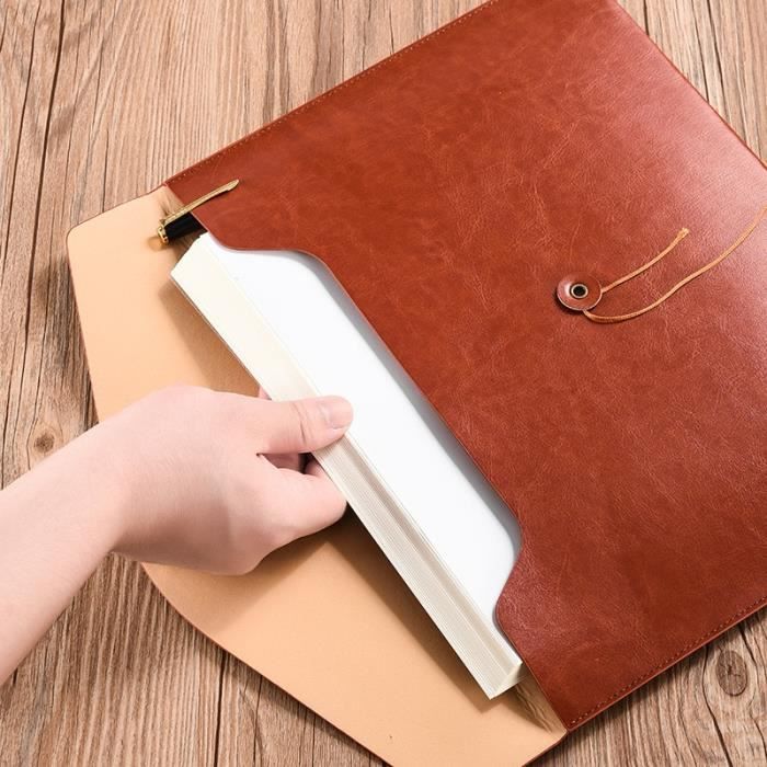Pochette shop cuir a4