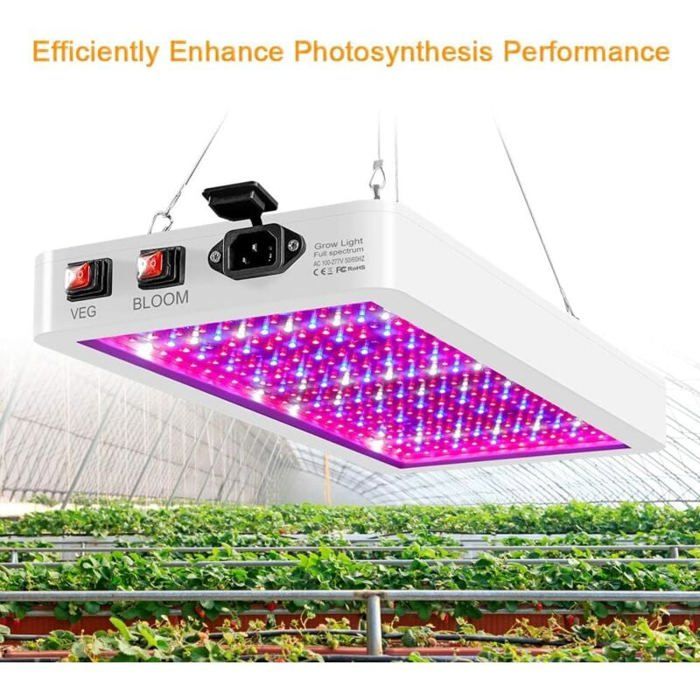 LED Lampe Plante,Lampe LED Horticole Croissance Floraison 225 LEDs Grow Light Panneau LED Culture Indoor Spectre Complet Lampe Croissance Plante avec | Leroy Merlin