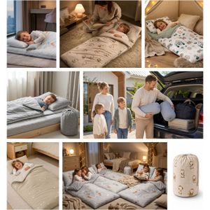 Sac De Couchage THE REPLICANT – Motif Loup – Oreiller Intégré – 50x130 Cm – 690 G – Bleu/blanc – Peluche Et Tissu – Enfants/adolescents