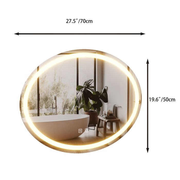 Avis miroir LUVODI avec éclairage LED et antibuée