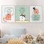 Kawaii Moderne Animaux Chat Lion Noir Et Blanc Aime Lart Imprimé Toile Affiche De Citations Mur Photos Pour Enfants Kids Nursery Ro