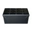 Mobili Rebecca Pouf Coffre de Rangement Noir Blanc Tabouret Avec Couvercle - Maison Mobili Rebecca Pouf Coffre de Rangement Noir Blanc Tabouret Avec Couvercle - Maison