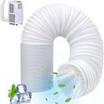 Tuyau Évacuation Climatiseur Mobile Universel 2m Ø150mm Ventilation Air Chaud Extérieur Été PIQUET D'ATTACHE