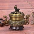 Encensoir brûleur d'encens en alliage Bronze, Design Vintage, Style tibétain, artisanat en métal OBJET DECORATIF - KUS14039-0