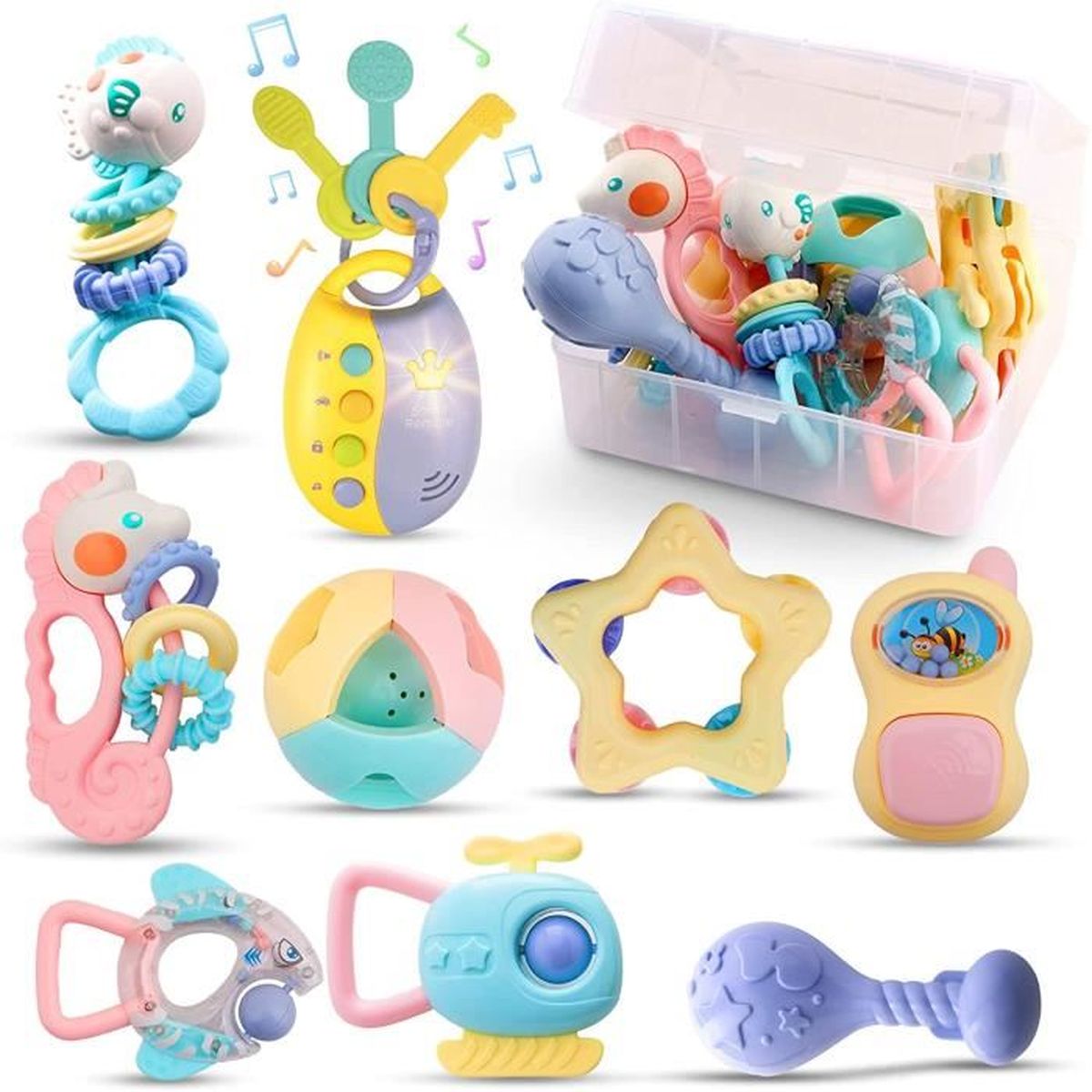 Jouets De Hochet Pour Bebe Hochet De Dentition Pour Bebe Jouets De Dentition Jouets Educatifs Pour L Education Prescolaire Cdiscount Jeux Jouets