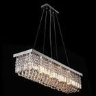 CHANGM Crystal Lustre rectangle clair K9 Plafonniers avec 5 lumières pour salon Chambre ou bureau L31.5 "X W10" X H8.8