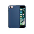 WEWOO Coque renforcé iPhone 6 6S couleur pure silicone liquide PC de protection cas couverture bleu foncé