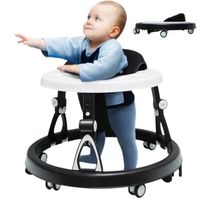 Trotteur Youpala Bébé ,Aide à la marche pour bébé Avec ses 7 niveaux de réglage,Roues Silencieuses-Rotation à 360-Pliage