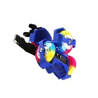 Bleu - Patins à roulettes à talon lumineux réglables pour enfants, Jouets de sport pour garçons