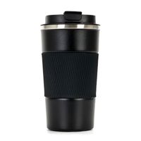 Tasse à café double couche en acier inoxydable de 380ml, tasse isolée sous vide portable, tasse d'eau de voiture créative et simple