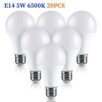 BIVGOCLS- 6Pcs 5W Ampoule LED Culot E14 Ampoule A50,500Lumen,Equivalent à Incandescence 50W,6400K Blanc Froid