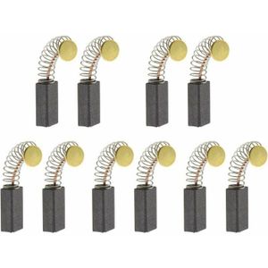 Balais Charbon Raboteuse électrique – Lot 8 Pièces – Compatible CB51 – Dimensions 12x8x5 Mm – Rechange Moteur