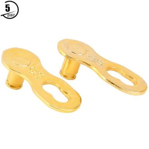 Merssavo Une Paire Attaches Rapides pour cha/îne de v/élo en Acier Inoxydable Argent