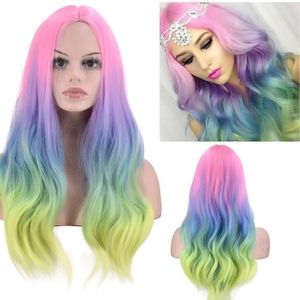 perruque multicolore pas cher
