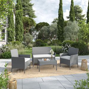 Salon De Jardin Gris Clair Achat Vente Pas Cher
