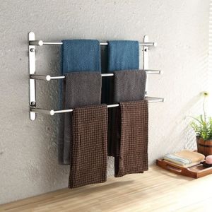 barre porte-serviettes murale en laiton 61,5 accessoires de quincaillerie de salle de bain Porte-serviettes simple barre 7,1 cm 