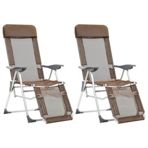 Festnight Lot de 2 pcs Chaises de Camping Pliable Bleu et Noir Chaise ext/érieur pour Plage en Acier 96 x 60 x 102 cm avec Transport Facile
