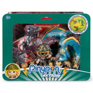 PION - FIGURINE DE JEU Lot de 2 dinosaures et figurine Famosa Pinypon Wild - multicolore - 42x25x9 cm