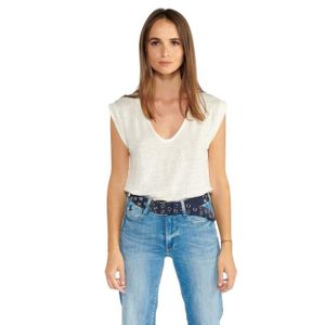 Ceinture blanche le temps des cerises top