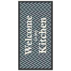 Tapis Sol Cuisine 50x220cm Vert Et Noir Antidérapant - Confort Et Protection Quotidienne
