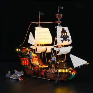 ASSEMBLAGE CONSTRUCTION Jeu De Lumières Compatible Avec Lego Bateau Pirate