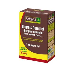 ENGRAIS SOLABIOL SOCONAT1 Engrais Complet, Marron, 1 kg