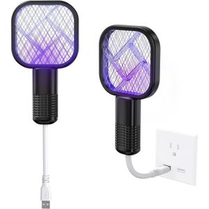 LAMPE ANTI-INSECTE Raquette Anti Moustiques, Usb Électrique Tapette, 