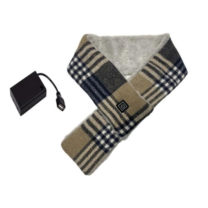 Écharpe chauffante améliorée avec fonction de massage, écharpe chauffante  USB, tour de cou électrique chaud, écharpe chauffante avec coussin
