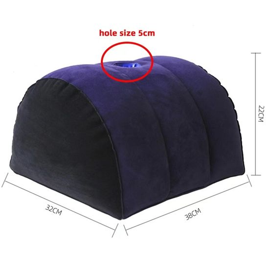 Coussin Triangulaire Gonflable Pour Lit - Portable, Doux, PVC Respirant, 50x38 Cm, Voyage, Maison - 2