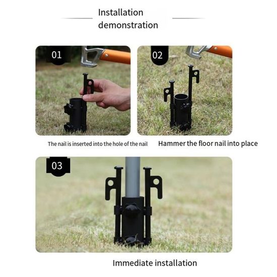 5 Supports Muraux Pour Auvent Télescopique - Alliage D'aluminium, 12,5x5x8 Cm - Pour Terrasse, Jardin, Patio - 7
