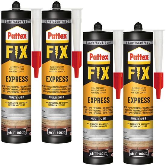 Colle à Bois Express Pattex 750g – Rapide Pour Montage, Placage, Contrecollage