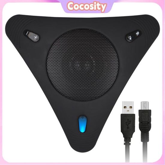JINSBON Microphone De Conférence USB Avec Haut-parleur Intégré | Portée 3 M, écran Tactile, Pour PC Et Ordinateur Portable
