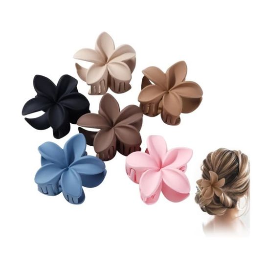 40 Pinces à Cheveux Fleurs Mousseline 5 Cm – Barrettes Antidérapantes Colorées Pour Bébé Fille, Enfant, Ado Et Même Animaux