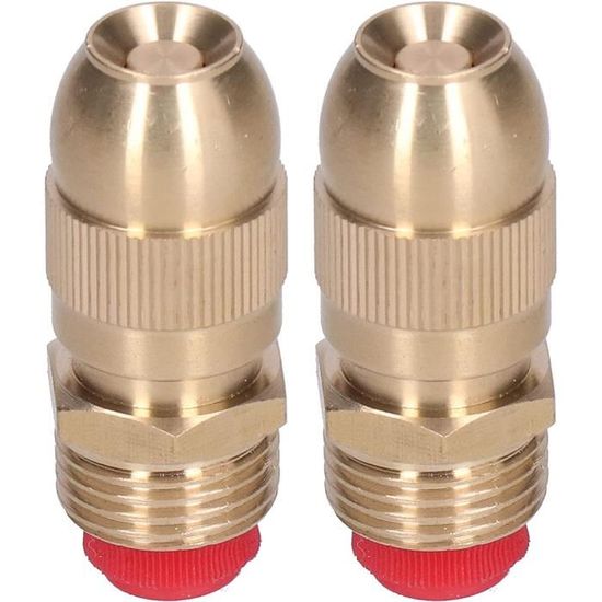 Buse De Tuyau D'arrosage En Laiton Massif Robuste G1/2 - Filetage Interne Résistant à La Pression - Sortie De 15 Mm De Diamètre - Buse De Jet Réglable