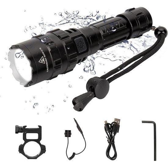 Phare De Vélo MDybf FD38S – USB Rechargeable, 18700 Lumens, LED XM-L2, IP67, Montage Rapide, Pour Guidon 22-35mm, Autonomie 32h