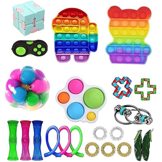 Fidget Toys Pack Pas Cher, 37 Pièces Bon marché gadgets anti-stress, Outils  de soulagement du Stress et Anti-anxiété - Cdiscount Jeux - Jouets