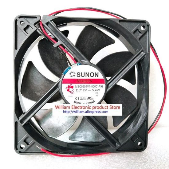 Ventilateur Crouzet 99484006 DC24V 0.25A - 12cm, 2 Fils, Refroidissement - Neuf
