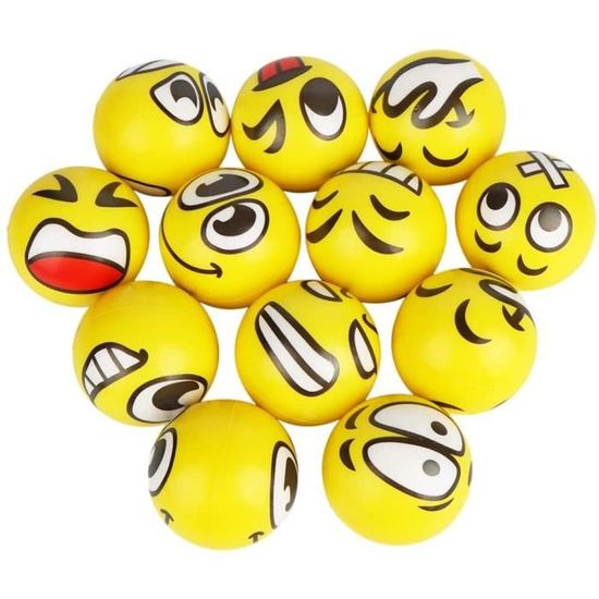 ZoneYan 12 Pièces Boule Antistress, Balle Anti Stress Enfant, Fidge