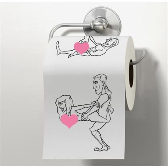 Papier Toilette Sexy Parodie - Fort et Soyeux 3 Plis - Image sur Chaque