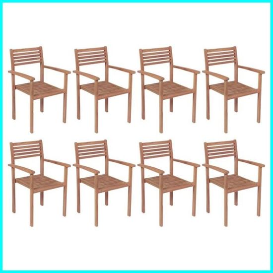 Ensemble Jardin Table + 6 Chaises Narciso Noir - Meubles Empilables Résistants Aux Intempéries
