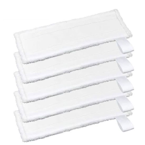 5 Chiffons Microfibre Pour Nettoyeur Vapeur Kärcher SC2 à SC5 | Lavables, Réutilisables | Bande Abrasive Pour Saleté Tenace