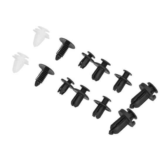 Spreidmoeren clips universele carrosserie in zwart 20 stuks