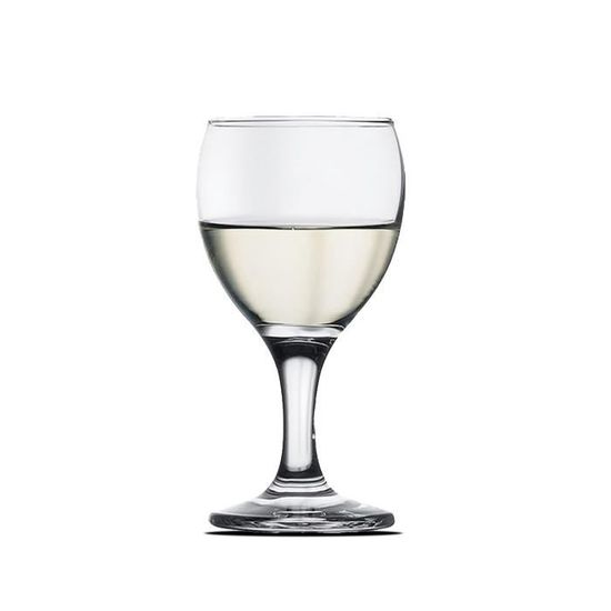 Lot de 12 verres ronds JIN, verres à pied pour boisson froide jus et