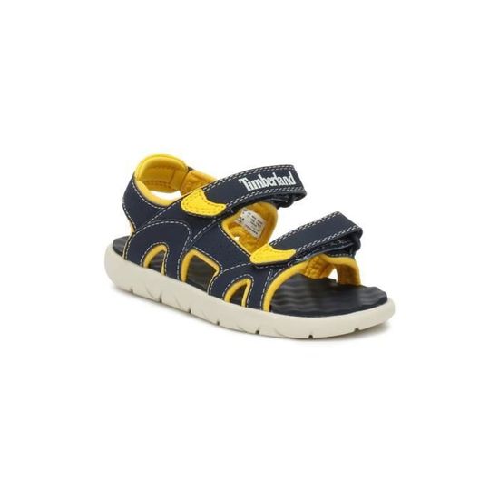 Sandales bébé TIMBERLAND Perkins Row 2-Strap - Bleu - Tige en synthétique - Fermeture auto-agrippante